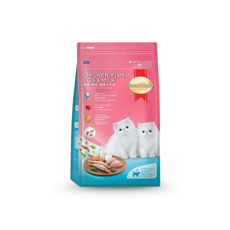 SmartHeart Kitten Dry Cat Food Fish, Chicken, Egg & Milk 7kg