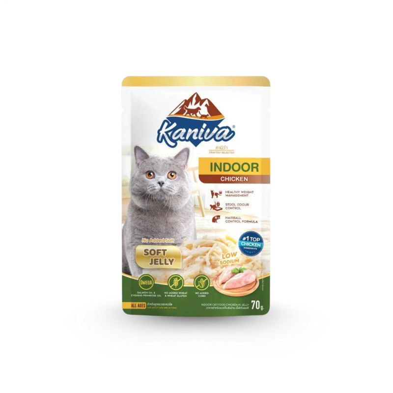Kaniva Indoor Chicken Pouch 70g-Soft Jelly