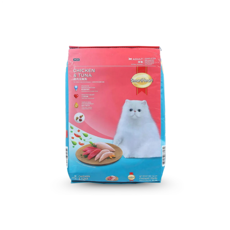 SmartHeart Adult Dry Cat Food Chicken and Tuna 7kg