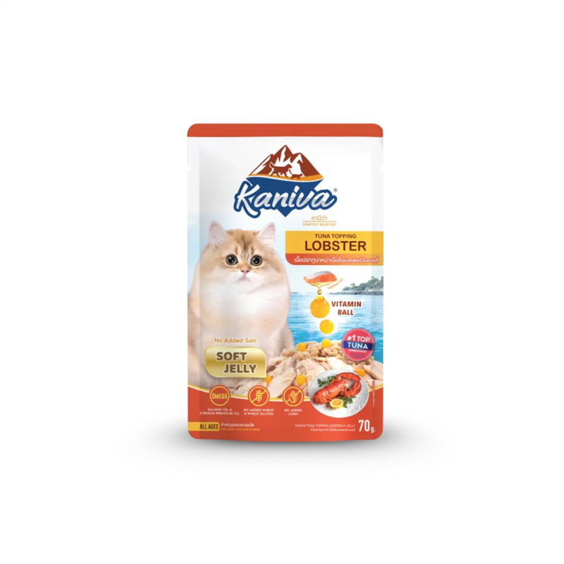 Kaniva Tuna Topping Lobster Pouch 70g-Soft Jelly